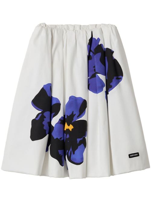 Midi skirt with print MIU MIU | MG230515W1F040P